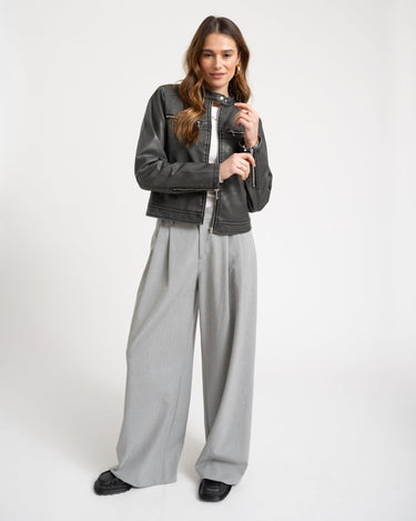 Geena Wash PU Racer Black - Things I Like Things I Love