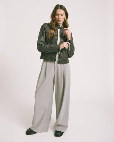 Geena Wash PU Racer Black - Things I Like Things I Love