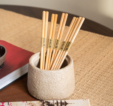 GIFT SET 5 PCS – Wooden Chopsticks Light Brown - Things I Like Things I Love