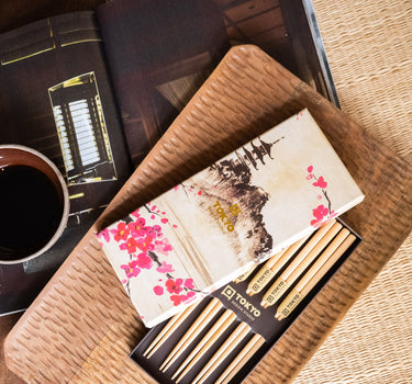 GIFT SET 5 PCS – Wooden Chopsticks Light Brown - Things I Like Things I Love