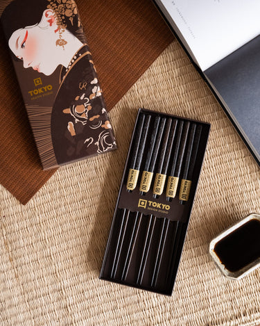 Gift Set 5PCS - Chopstick Maiko Brown - Things I Like Things I Love