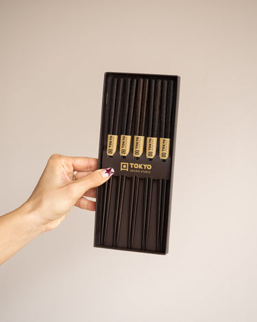 Gift Set 5PCS - Chopstick Maiko Brown - Things I Like Things I Love