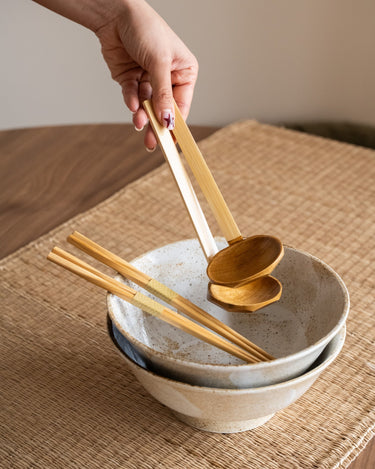 Gift Set - Handmade Japanese Ramen Bowl Yukishino - Things I Like Things I Love