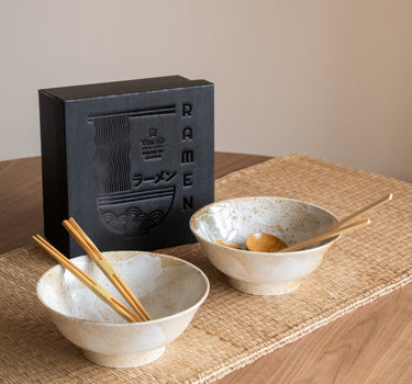 Gift Set - Handmade Japanese Ramen Bowl Yukishino - Things I Like Things I Love