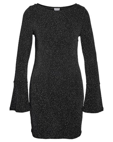 Gilly Boatneck Short Dress Black - Things I Like Things I Love
