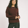 Gina Tricot Crew Neck Knitted Sweater Bordeaux - Things I Like Things I Love