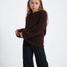 Gloria Global Crew Neck Knit GIRLS Fudge - Things I Like Things I Love