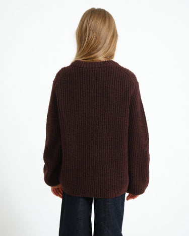 Gloria Global Crew Neck Knit GIRLS Fudge - Things I Like Things I Love