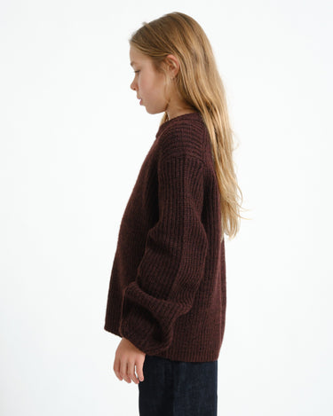 Gloria Global Crew Neck Knit GIRLS Fudge - Things I Like Things I Love