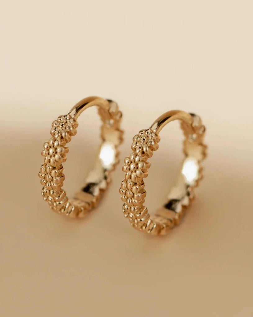 Goldfilled Earrings Floral Click - Things I Like Things I Love