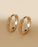 Goldfilled Earring Floral Click