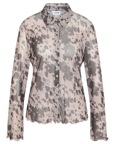 Gracie Mesh Shirt Birch Cow - Things I Like Things I Love