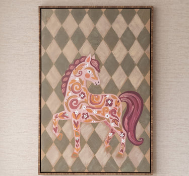 Groot Schilderij Paard Ruiten - Things I Like Things I Love