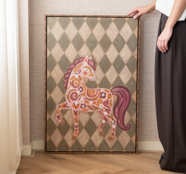 Groot Schilderij Paard Ruiten - Things I Like Things I Love