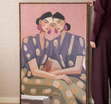 Groot Schilderij Twee Vrouwen - Things I Like Things I Love