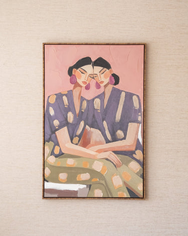 Groot Schilderij Twee Vrouwen - Things I Like Things I Love