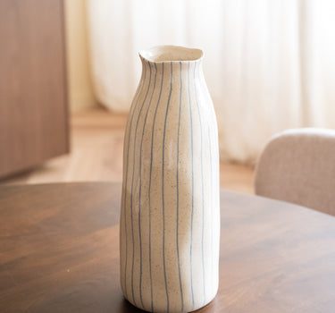 Grote Deco Vaas Crudo Gestreept - Things I Like Things I Love