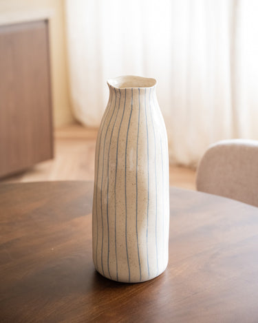Grote Deco Vaas Crudo Gestreept - Things I Like Things I Love