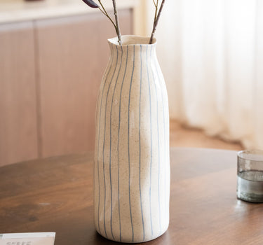Grote Deco Vaas Crudo Gestreept - Things I Like Things I Love