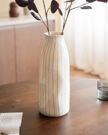 Grote Deco Vaas Crudo Gestreept - Things I Like Things I Love
