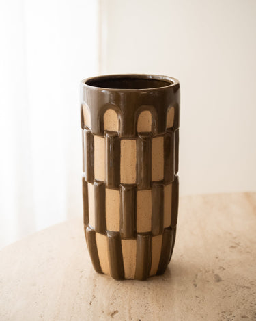 Grote Deco Vaas Moscy Bruin - Things I Like Things I Love