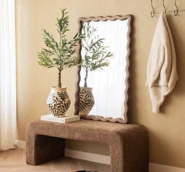 Grote Handgeschilderde Deco Vaas Leaf Green - Things I Like Things I Love