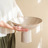 Grote Schaal op Voet Vasco Keramiek Beige - Things I Like Things I Love