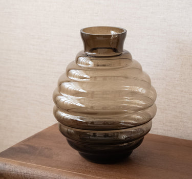 Grote Vaas Aron Glas Bruin - Things I Like Things I Love