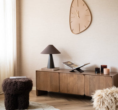 Grote Wandklok Organisch Beige - Things I Like Things I Love