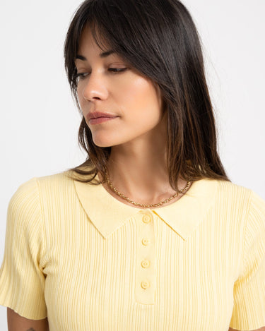 Hadley Tight Polo Knit Sunlight - Things I Like Things I Love