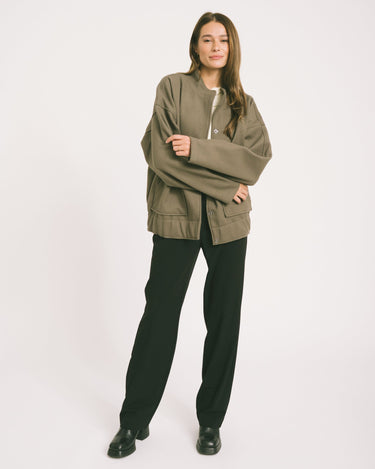Halston Bomber Jacket Morel - Things I Like Things I Love