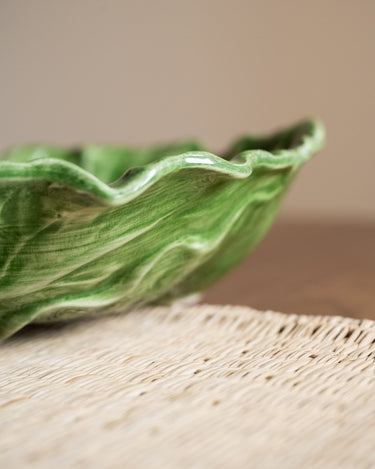 Hand - Painted Bowl Cabbage Leaf - Things I Like Things I Love