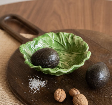 Hand - Painted Bowl Cabbage Leaf - Things I Like Things I Love