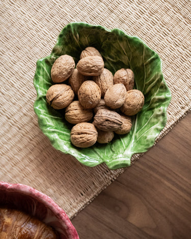 Hand - Painted Bowl Cabbage Leaf - Things I Like Things I Love
