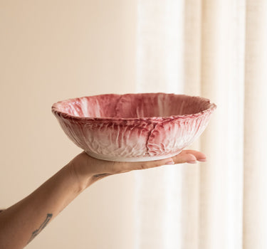 Hand - Painted Bowl Cabbage Pink - Things I Like Things I Love