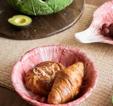 Hand - Painted Bowl Cabbage Pink - Things I Like Things I Love