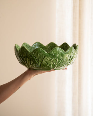 Hand - Painted Salad Bowl Leaf - Things I Like Things I Love