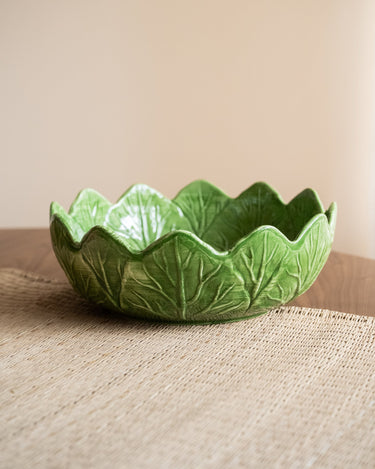 Hand - Painted Salad Bowl Leaf - Things I Like Things I Love