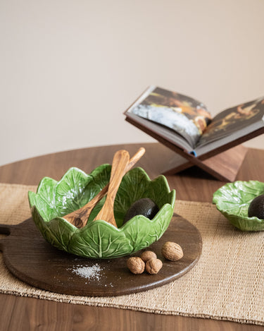 Hand - Painted Salad Bowl Leaf - Things I Like Things I Love