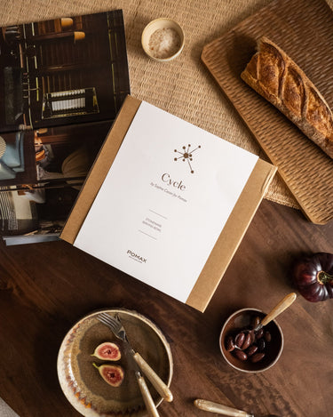 Hand - painted Serving Bowl Cycle Brown - Things I Like Things I Love