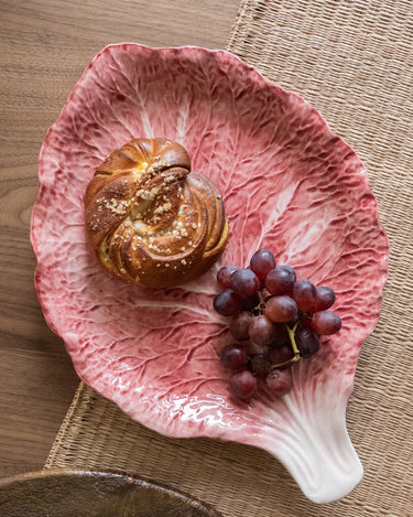 Hand - Painted Serving Plate Cabbage Pink - Things I Like Things I Love
