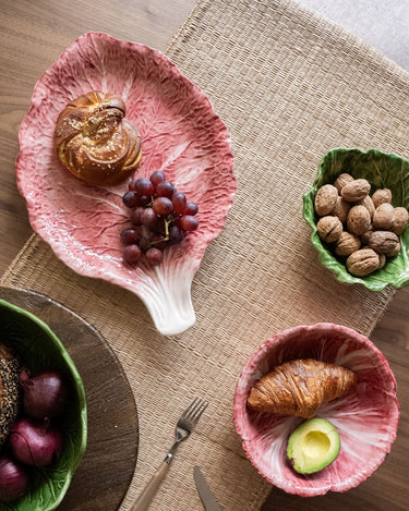 Hand - Painted Serving Plate Cabbage Pink - Things I Like Things I Love