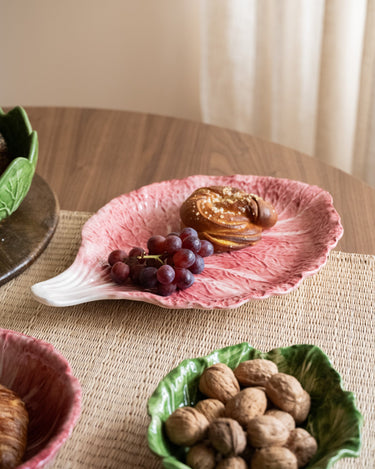 Hand - Painted Serving Plate Cabbage Pink - Things I Like Things I Love