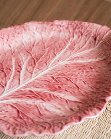 Hand - Painted Serving Plate Cabbage Pink - Things I Like Things I Love