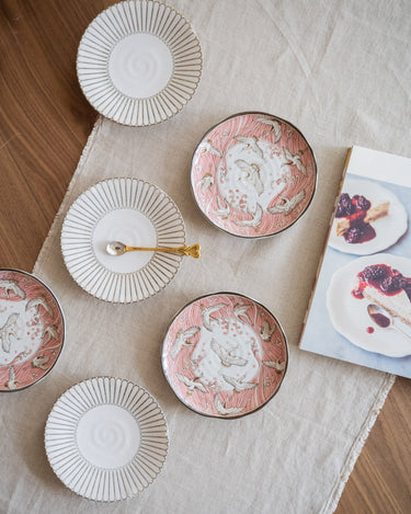 Handgemaakt Japans gebaksbordje Kosai Lotus - Things I Like Things I Love