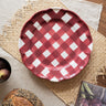 Handgemaakt Serveerbord Vichy Bordeaux - Things I Like Things I Love