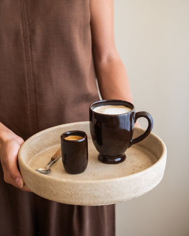 Handgemaakte Espressomok Serpa Bruin - Things I Like Things I Love
