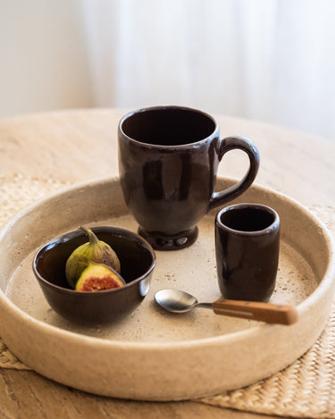 Handgemaakte Espressomok Serpa Bruin - Things I Like Things I Love
