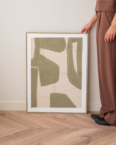 Handgeschilderd Schilderij Isa Groen - Things I Like Things I Love