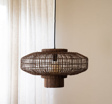 Handgevlochten Hanglamp Paldor Rotan - Things I Like Things I Love